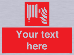 Custom Fire hose reel Sign